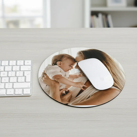 Tapis de souris rond personnalisé