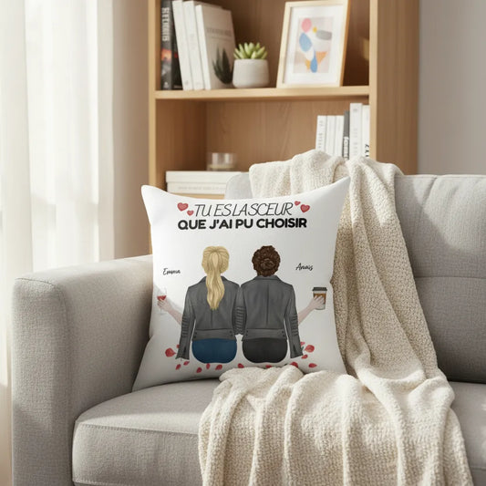 Coussin personnalisé meilleure amie