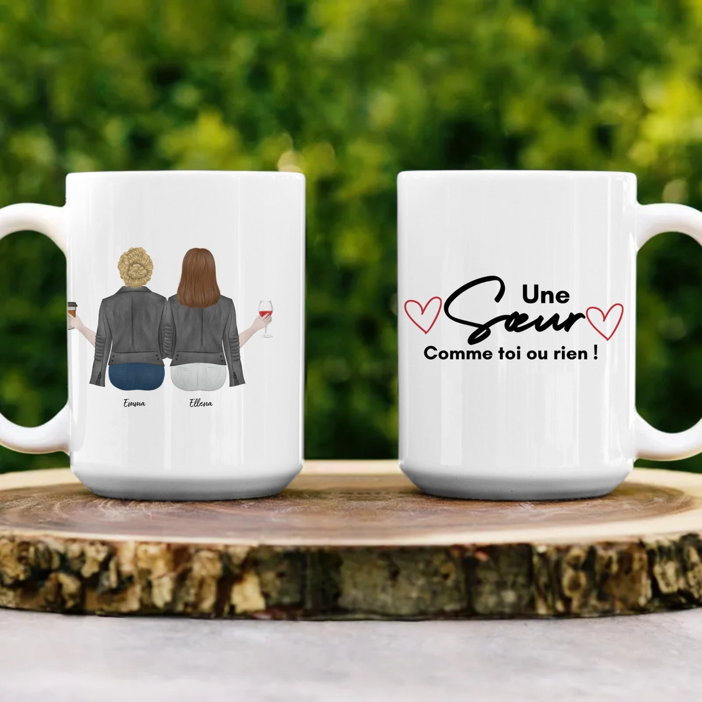 Tasse soeurs personnalisées