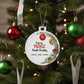 Boule de noël famille personnalisée