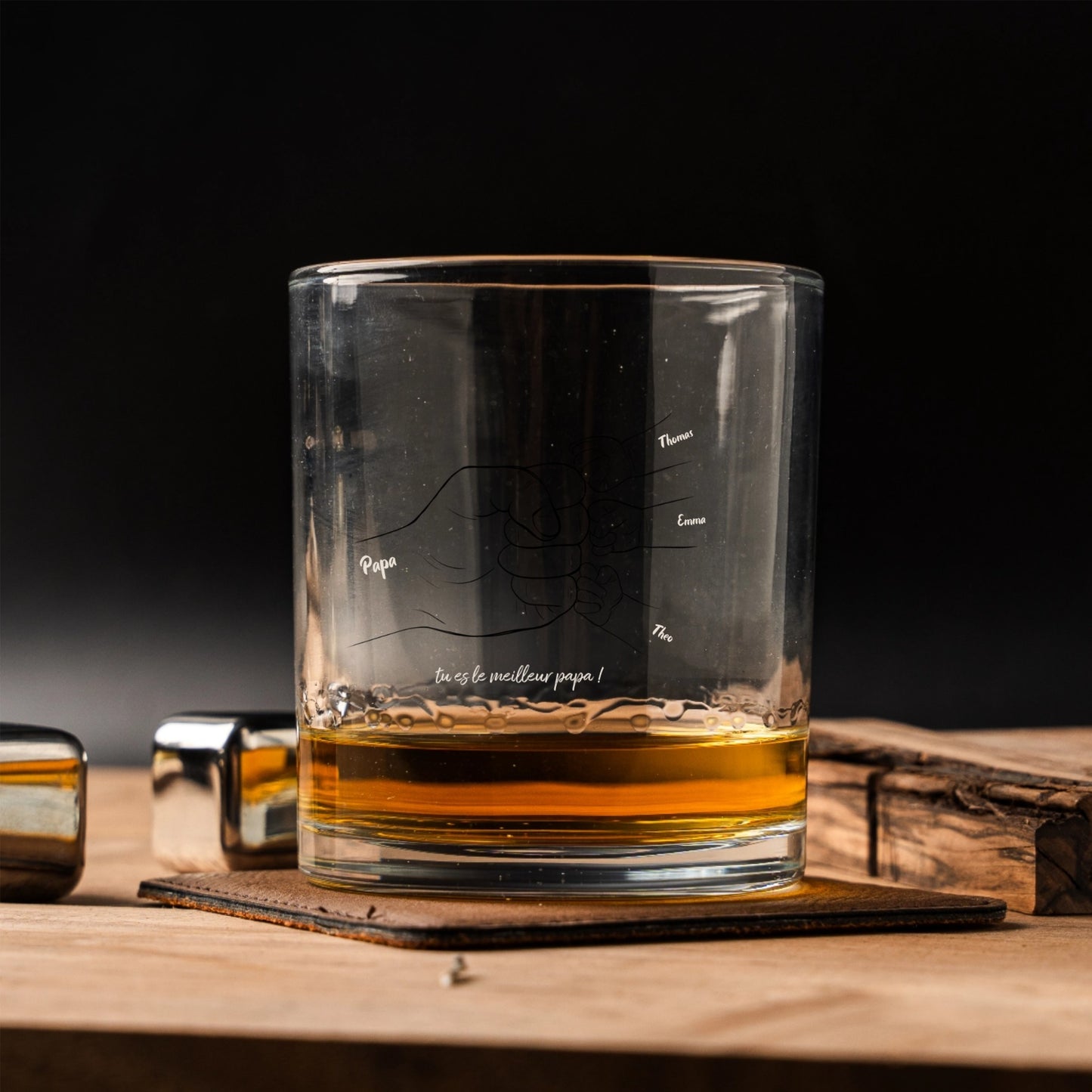 Verre à Whisky Personnalisé Papa