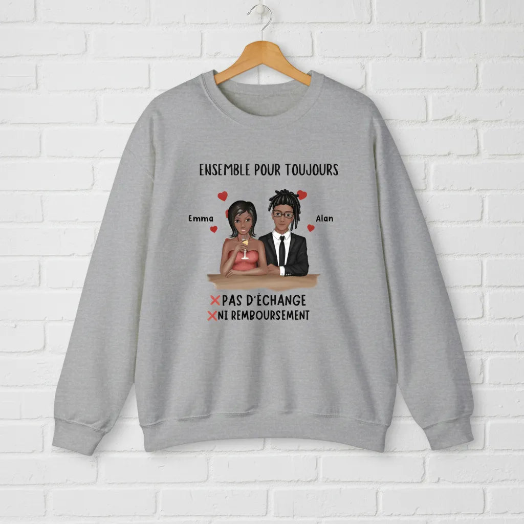 Sweatshirt Personnalisé Couple