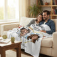 Couverture personnalisée couple "Le Bonheur"