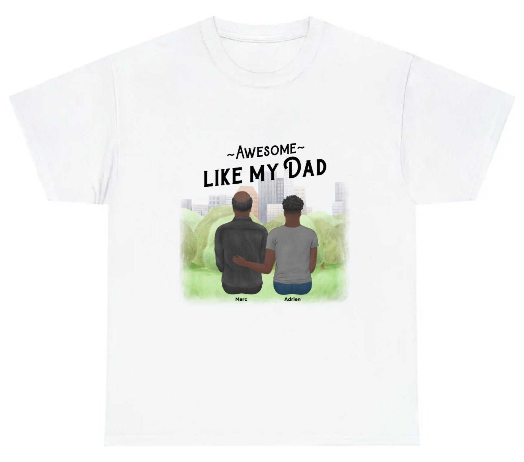 t-shirt personnalisé papa et fils