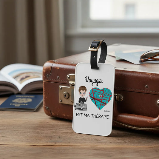 Etiquette de voyage personnalisable
