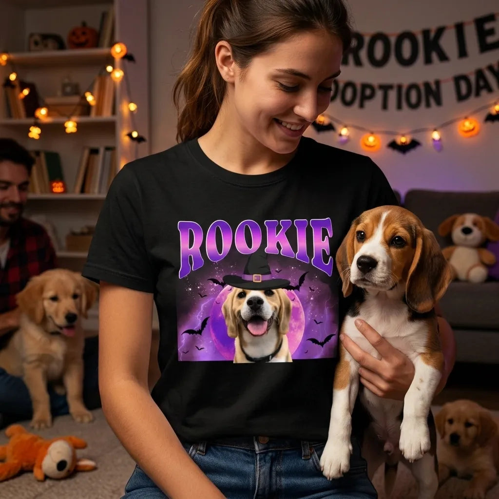 T shirt Personnalise Halloween Avec Photo Animal