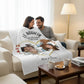 Couverture personnalisée couple "Le Bonheur"