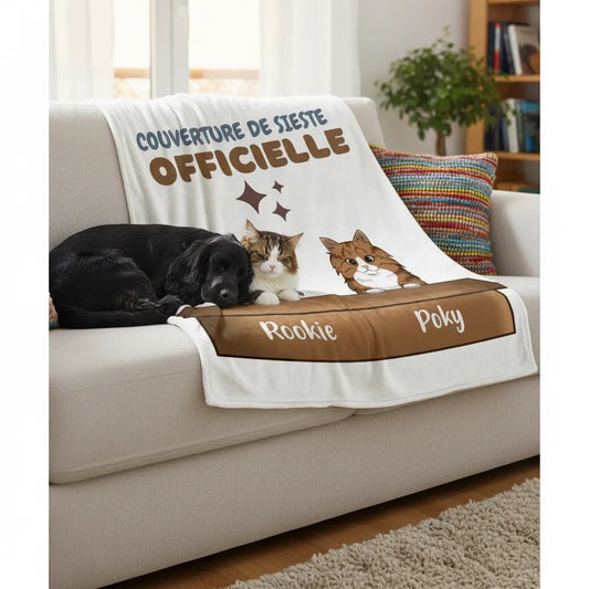 Couverture personnalisée animaux