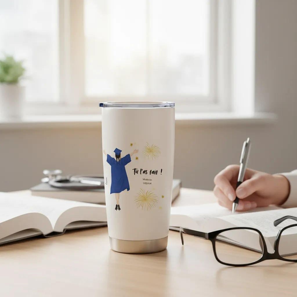 Tasse Isotherme Personnalisée Remise de Diplome