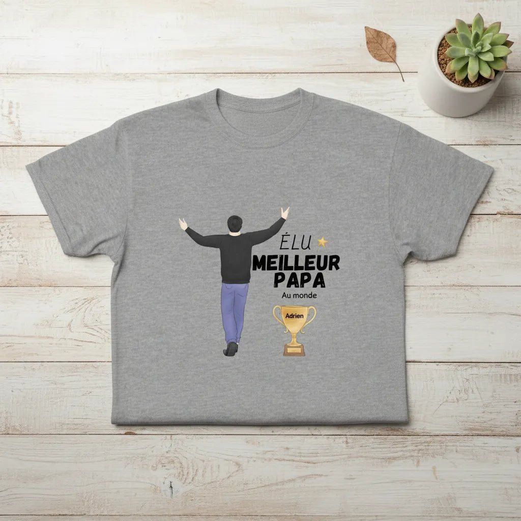 Tee shirt Meilleur Papa personnalisé