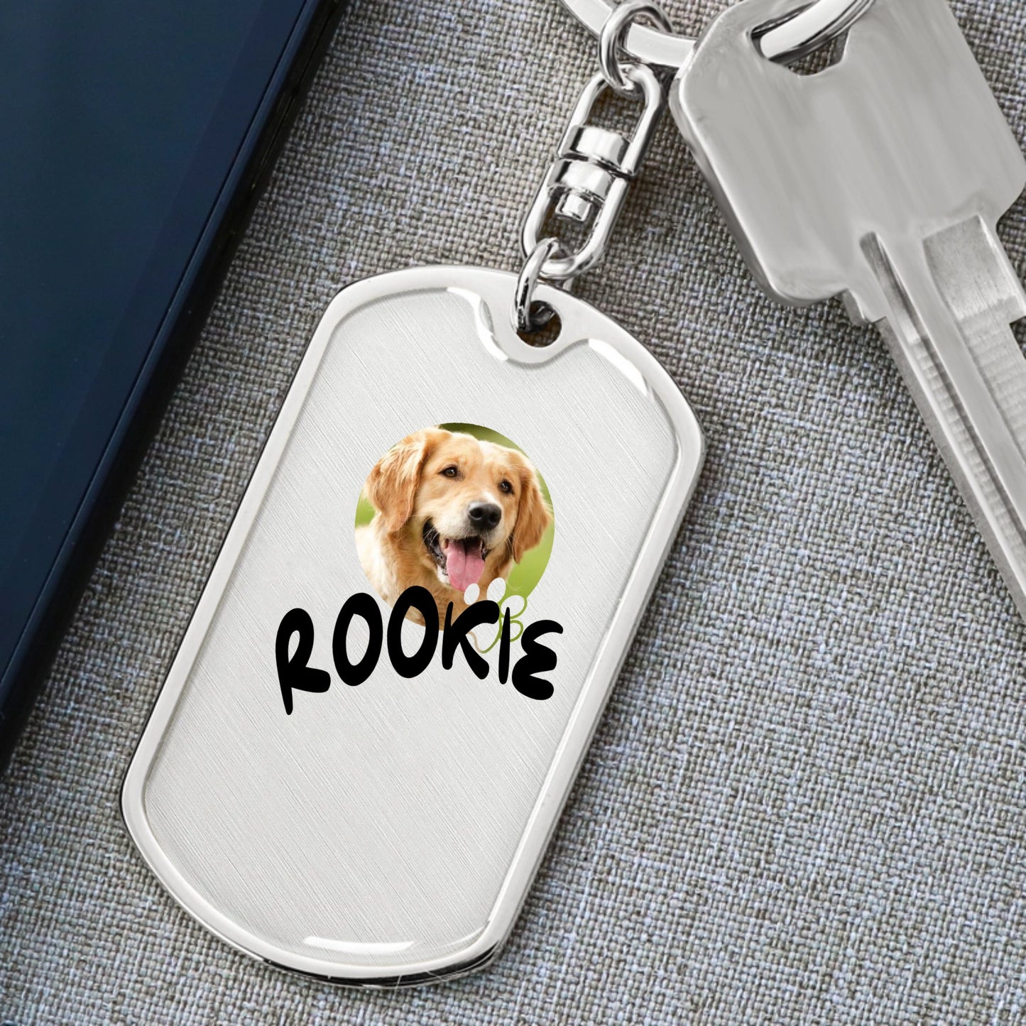 Porte clé personnalisé avec photo chien