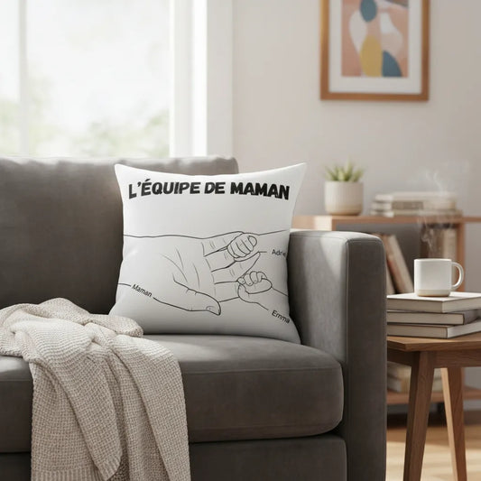 Coussin personnalisé pour maman et enfants