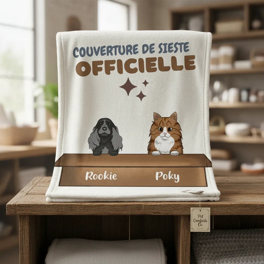 Couverture personnalisée animaux