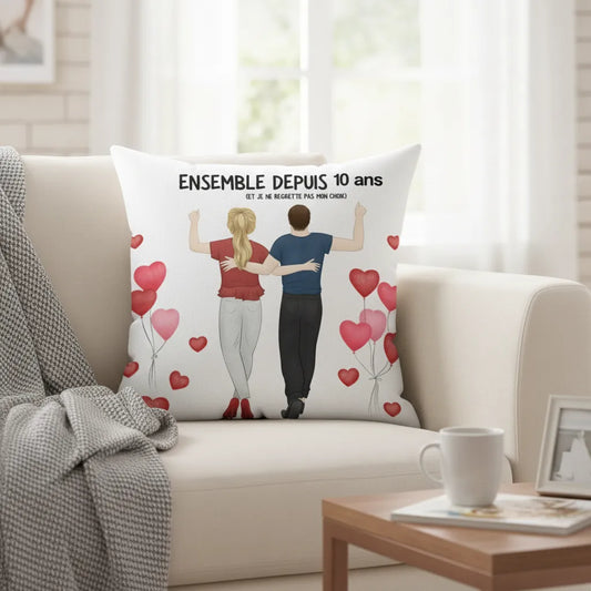 Oreiller Personnalisé Couple