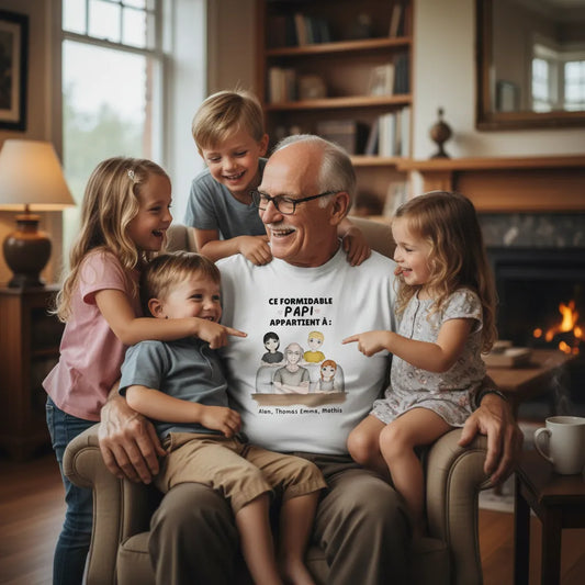 T-shirt Personnalisé Grand-père