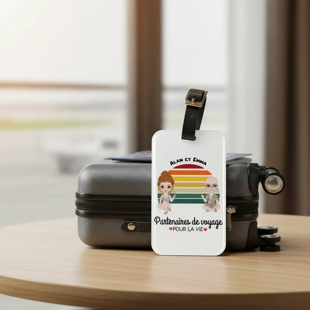 Etiquette de baggage personnalisée