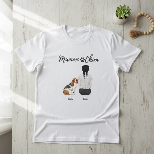 Chandail Personnalisé Chien et Maitresse