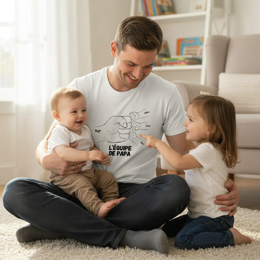 Chandail personnalisé papa "L'équipe de papa"