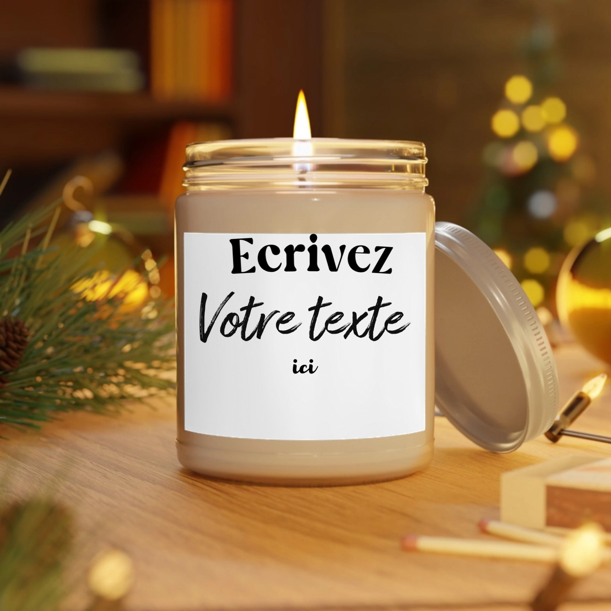 bougie message personnalisé​