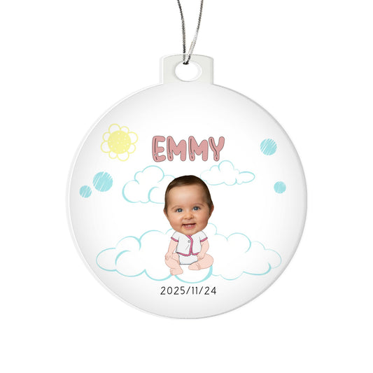 Boule noel personnalisee bebe