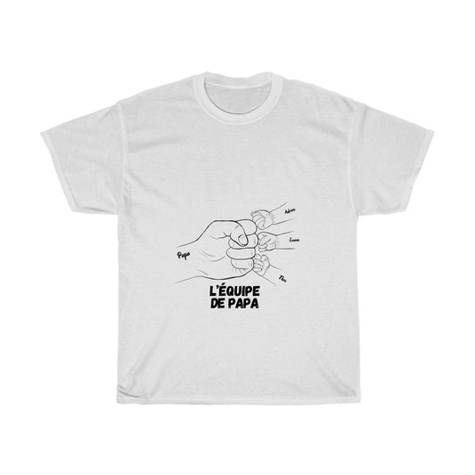 Chandail personnalisé papa "L'équipe de papa"