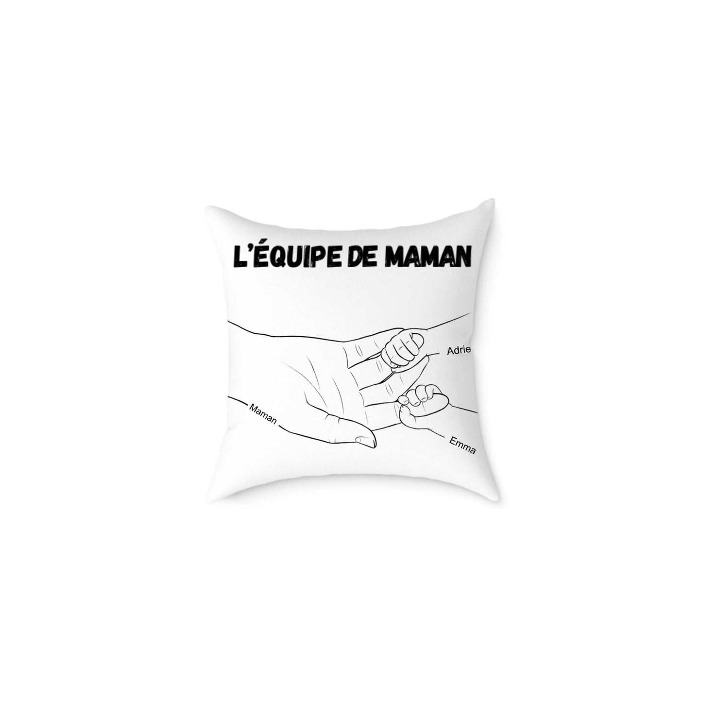 Coussin personnalise mere enfants