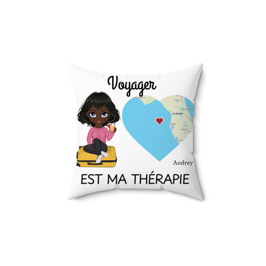 Coussin personnalise voyage