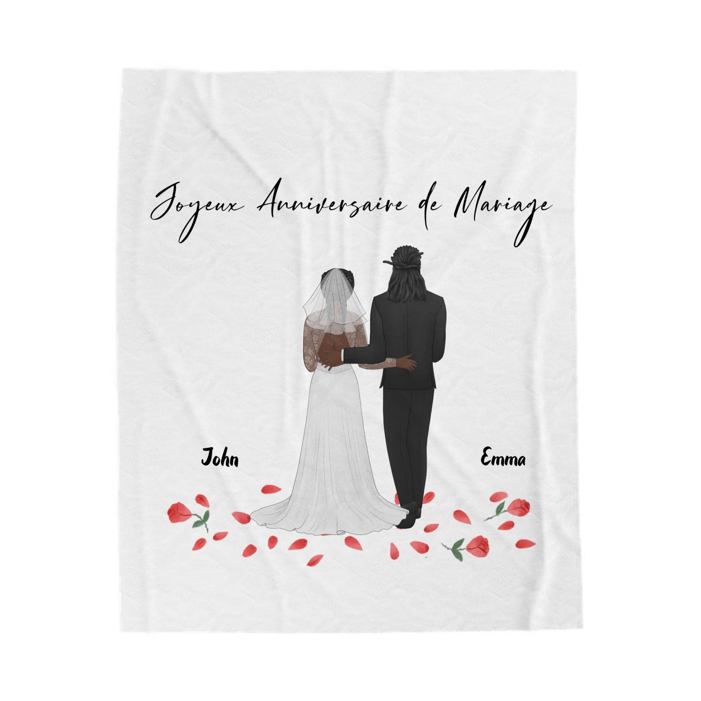 Couverture Personnalisee Anniversaire de Mariage