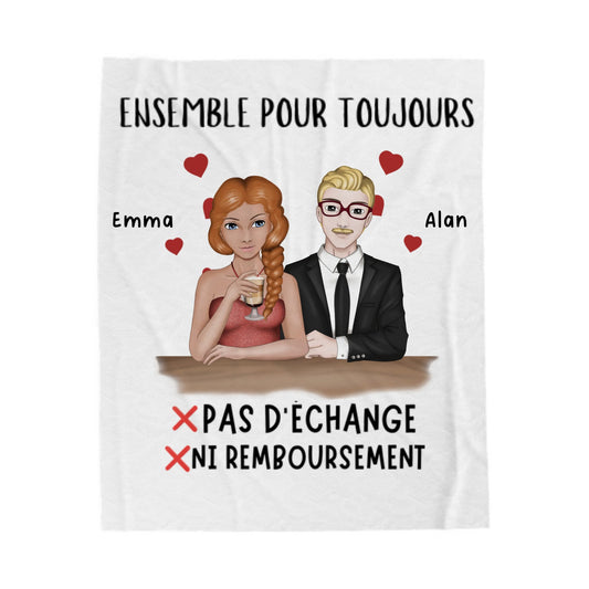 Couverture personnalisable couple