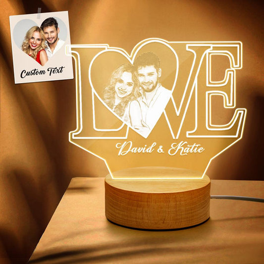 Lampe 3d Personnalisée couple