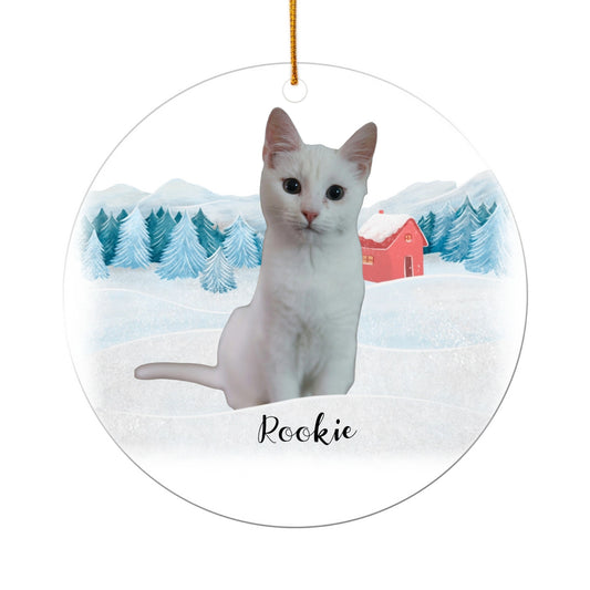 Ornement Acrylique Personnalise Chat