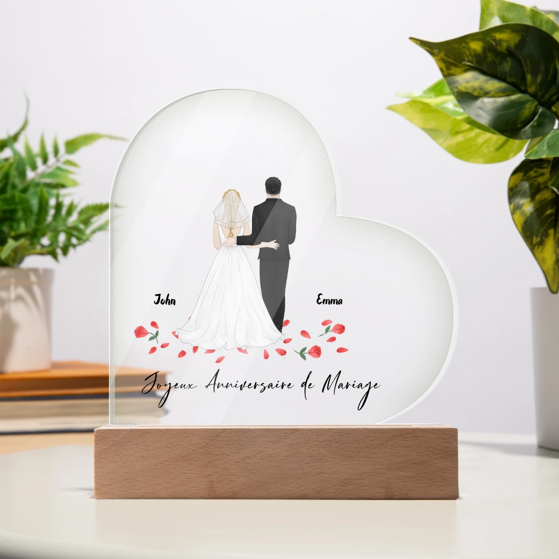 Plaque Personnalisee Anniversaire de Mariage