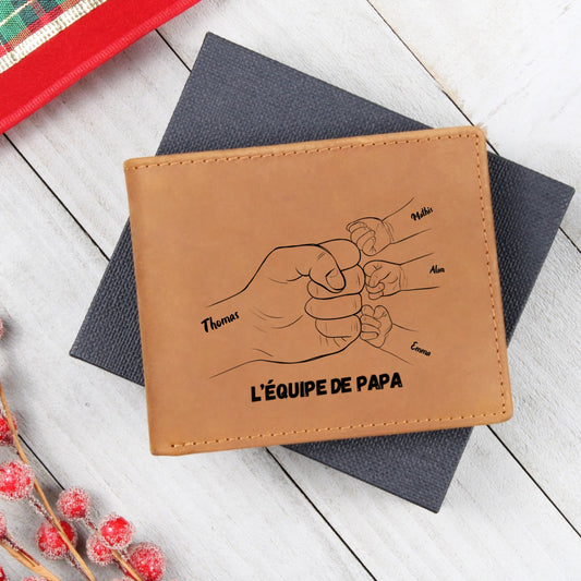 Portefeuille personnalise pour papa