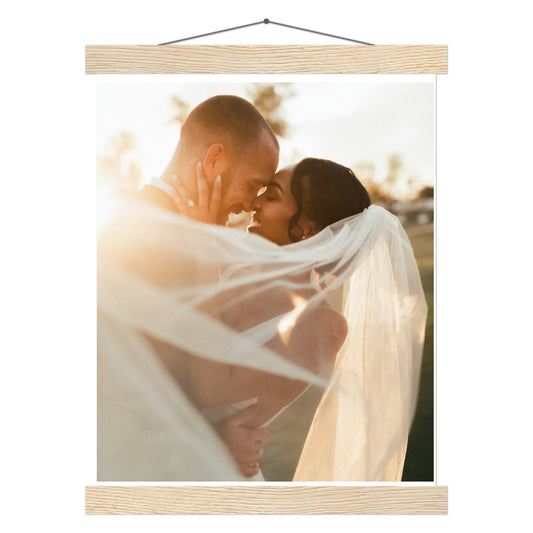 Poster avec accroche et Photo Personnalisee