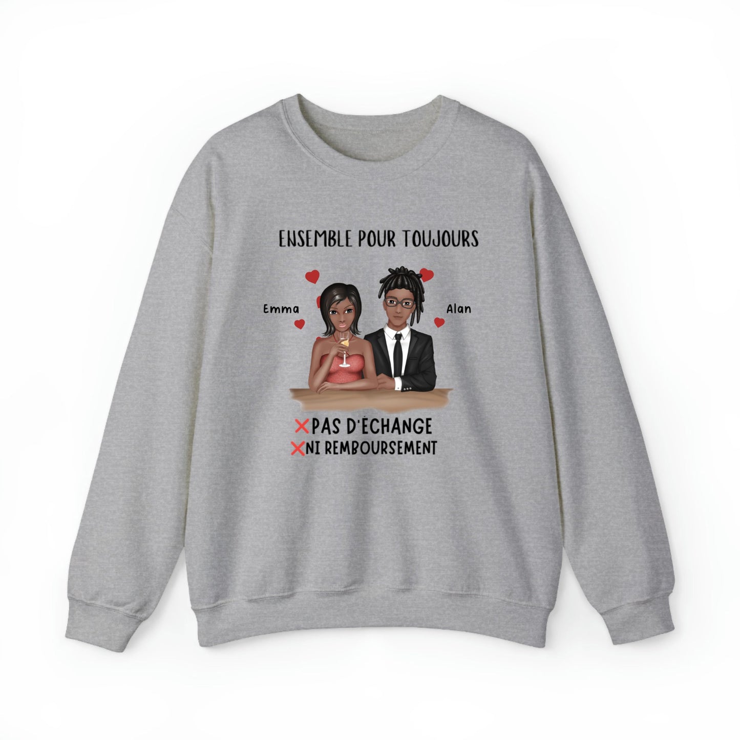 Sweatshirt Personnalise Couple