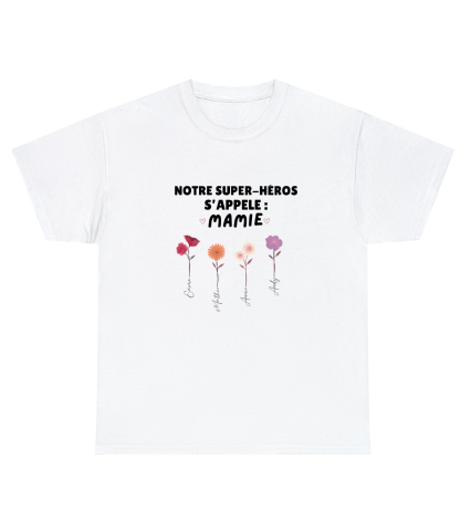 T shirt mamie personnalisé