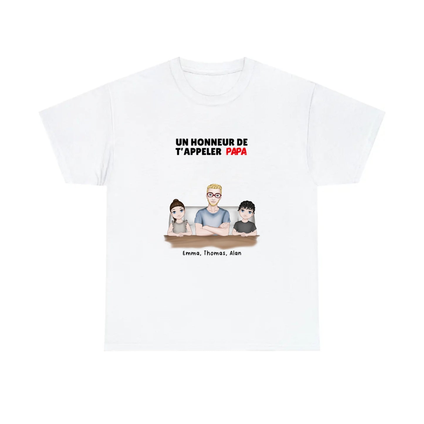 T shirt personnalisé papa