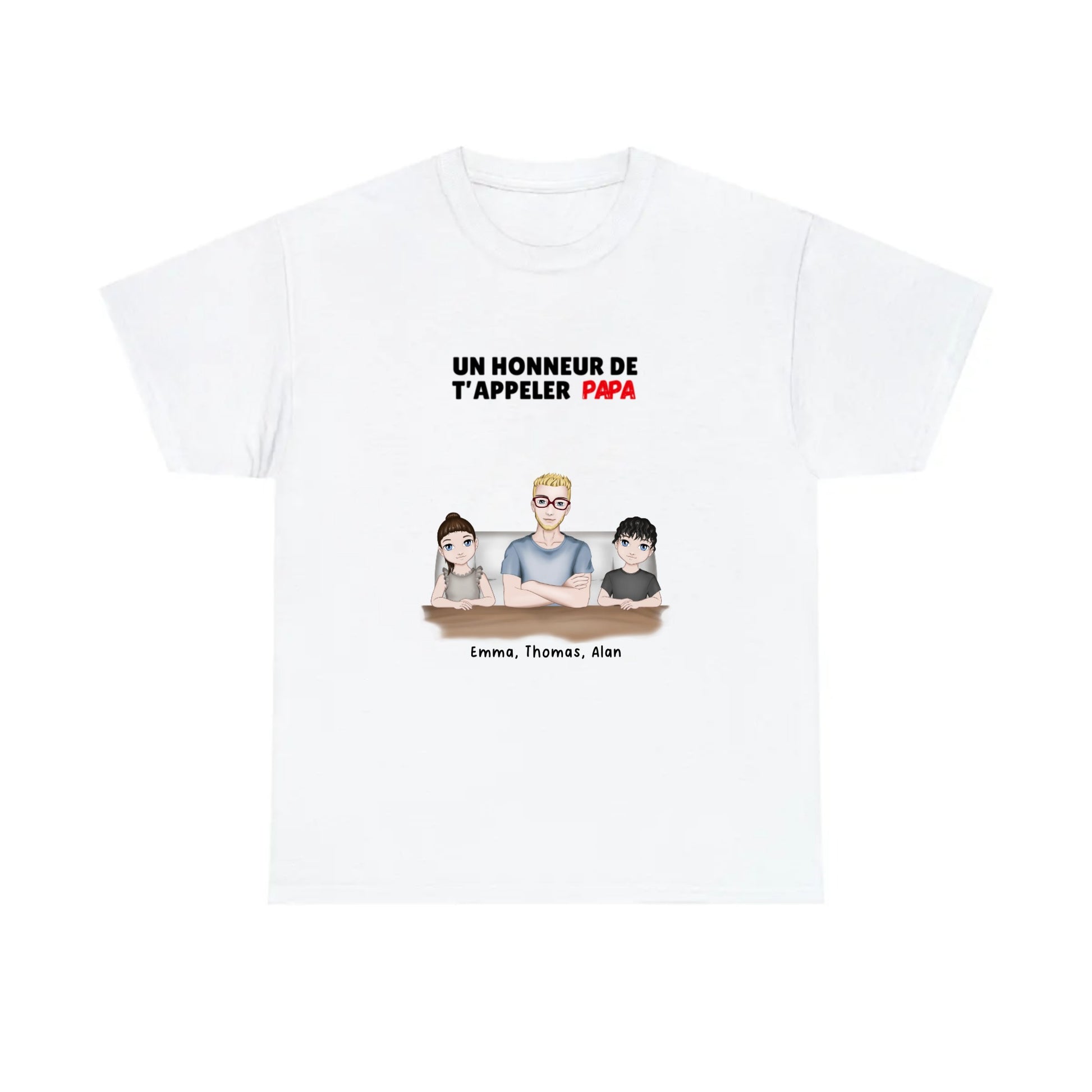 T shirt personnalisé papa