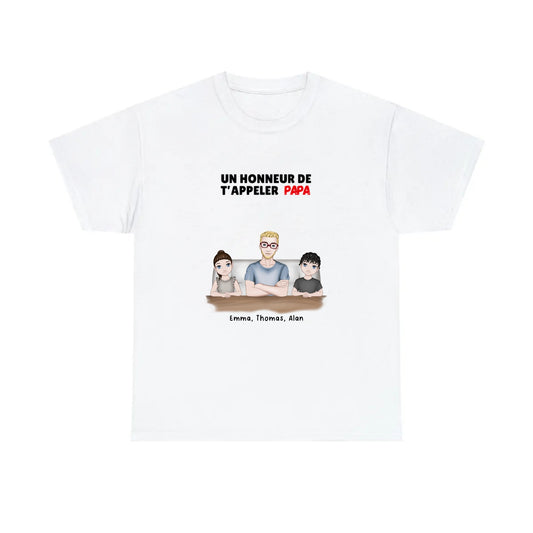 T shirt personnalisé papa