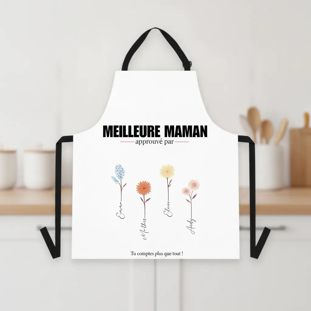 Tablier cuisine personnalisable Meilleure Maman