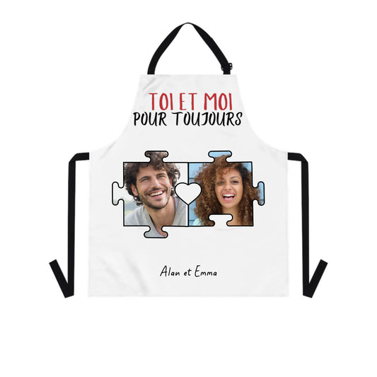 Tablier de cuisine personnalisable couple