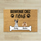 Tapis entree Personnalise Avec Chien