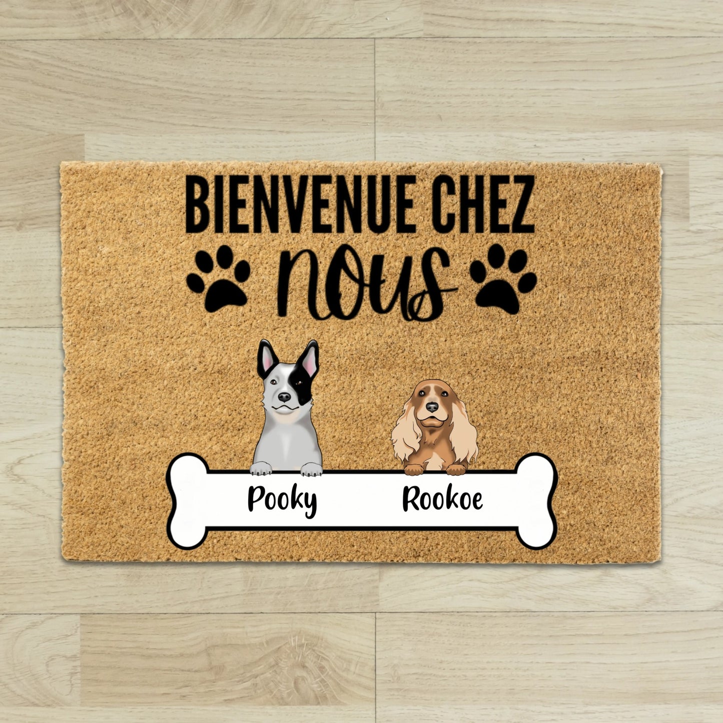 Tapis entree Personnalise Avec Chien