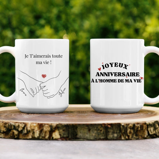Tasse Personnalisée Anniversaire Couple