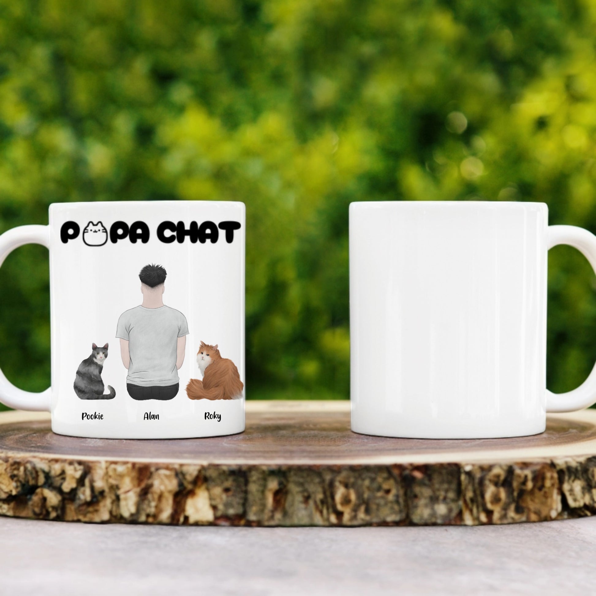 Tasse personnalisee chat et maître