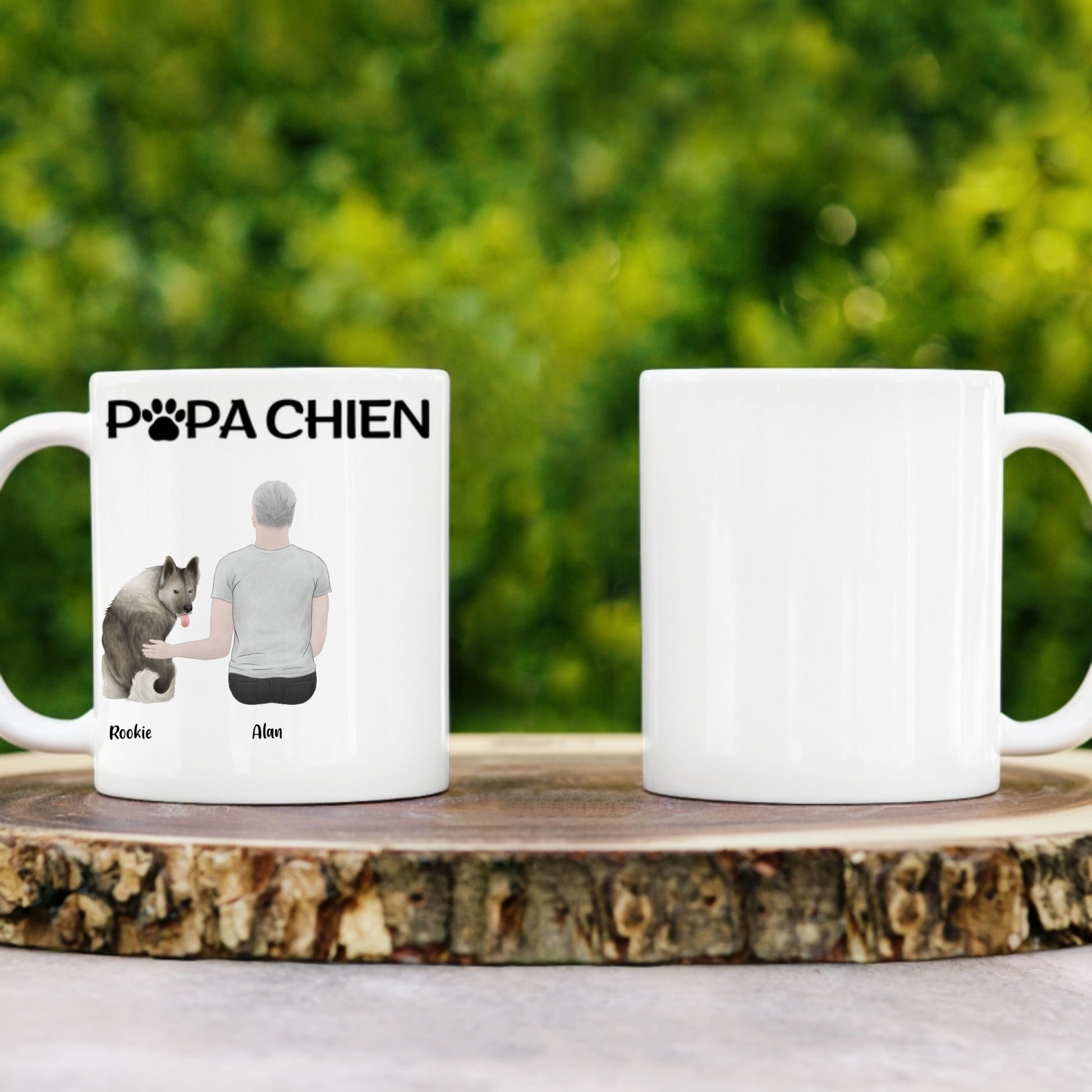 Tasse personnalisee chien et maitre