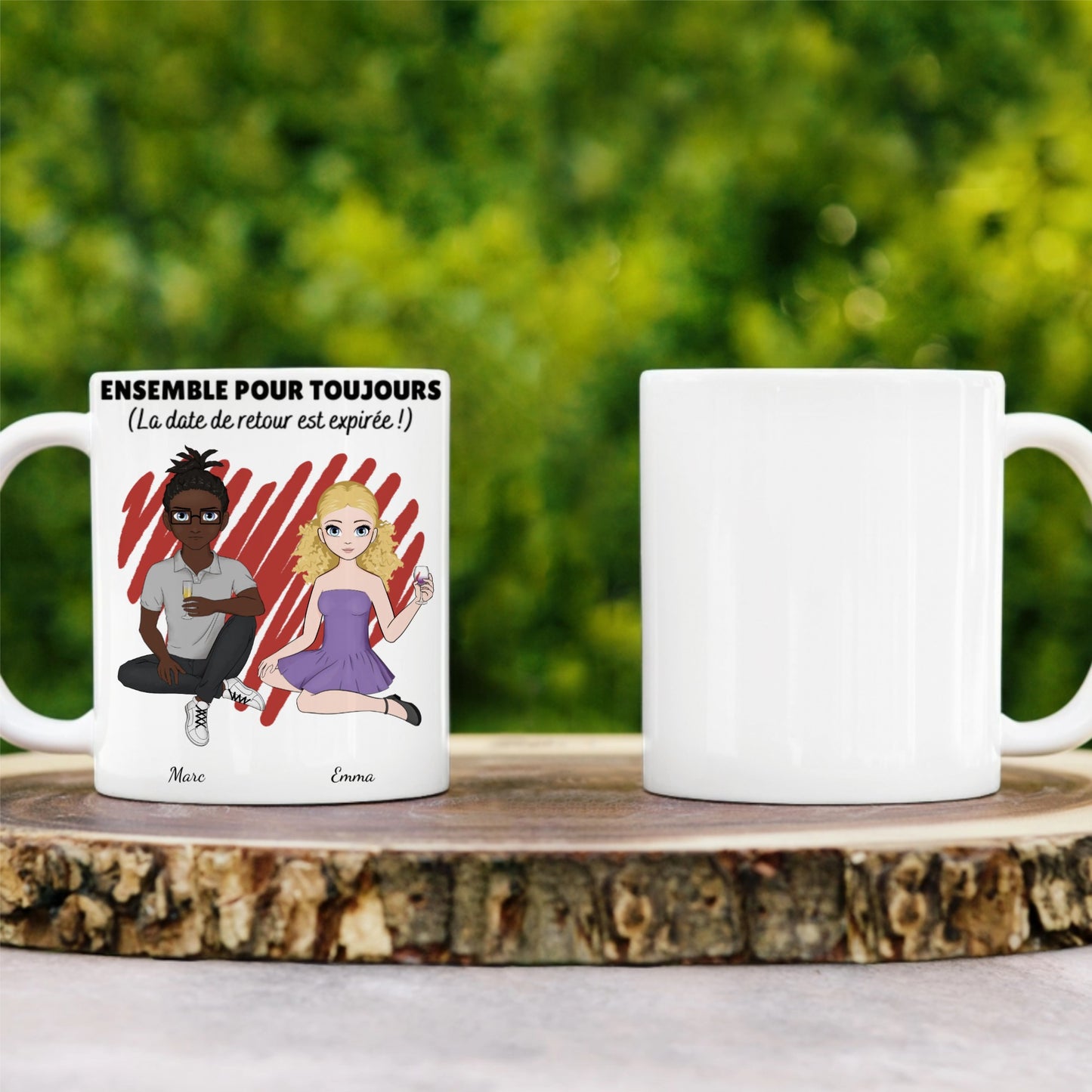 Tasse personnalisee saint valentin