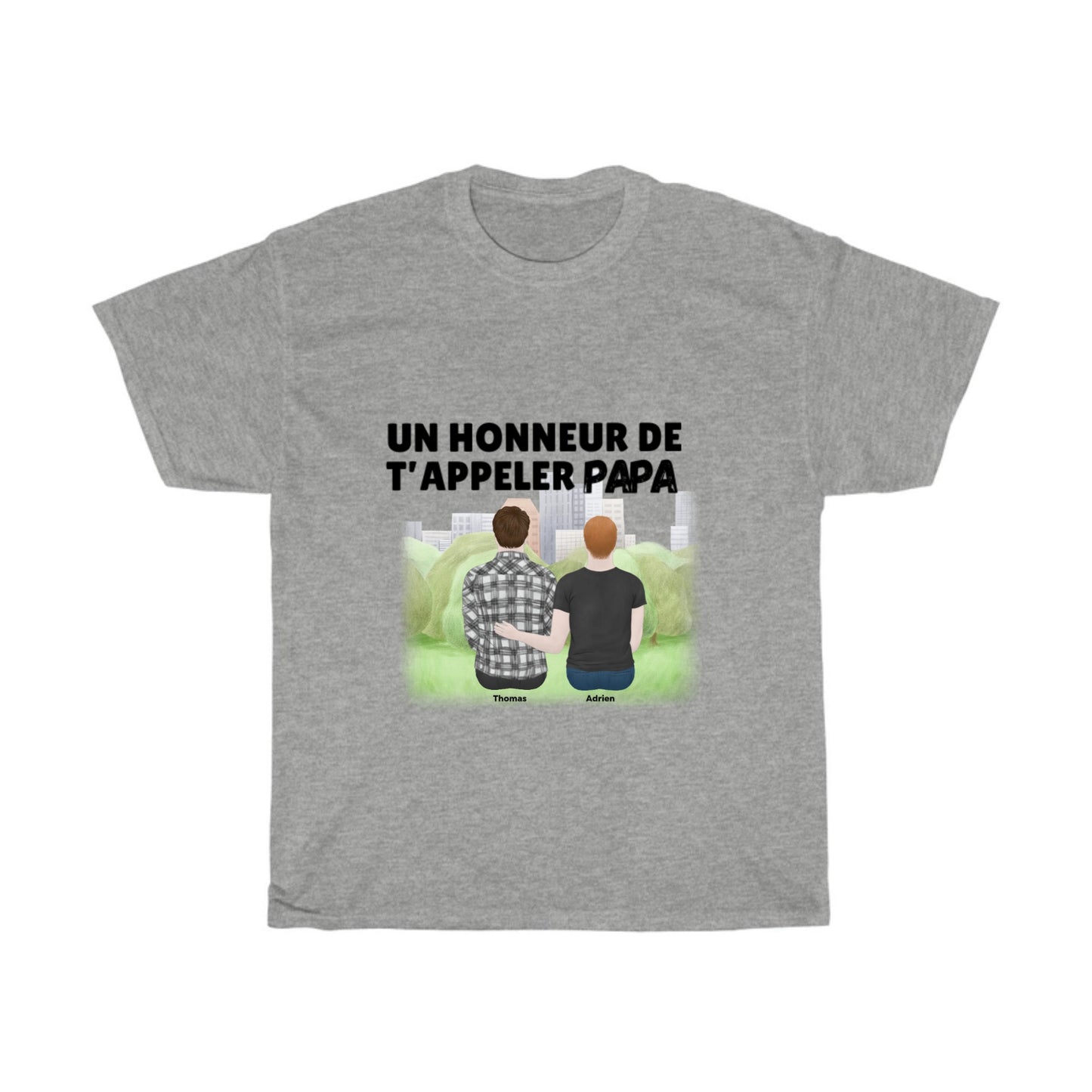 Tee-shirt personnalisé pour papa et fils
