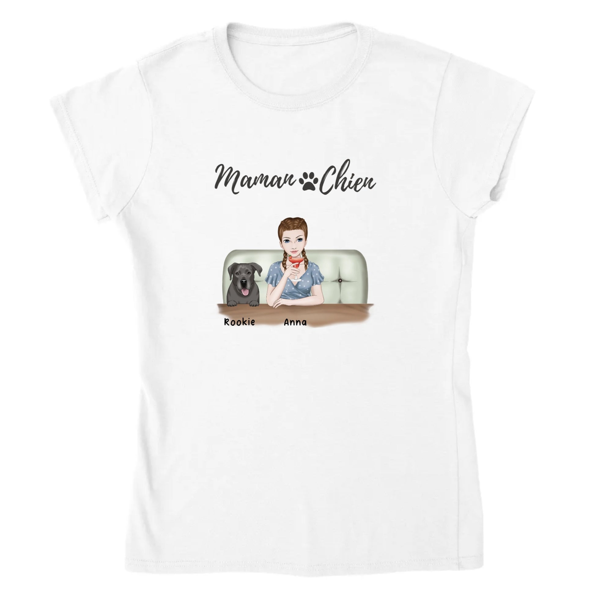 Tee Shirt Personnalise Chien Maitresse