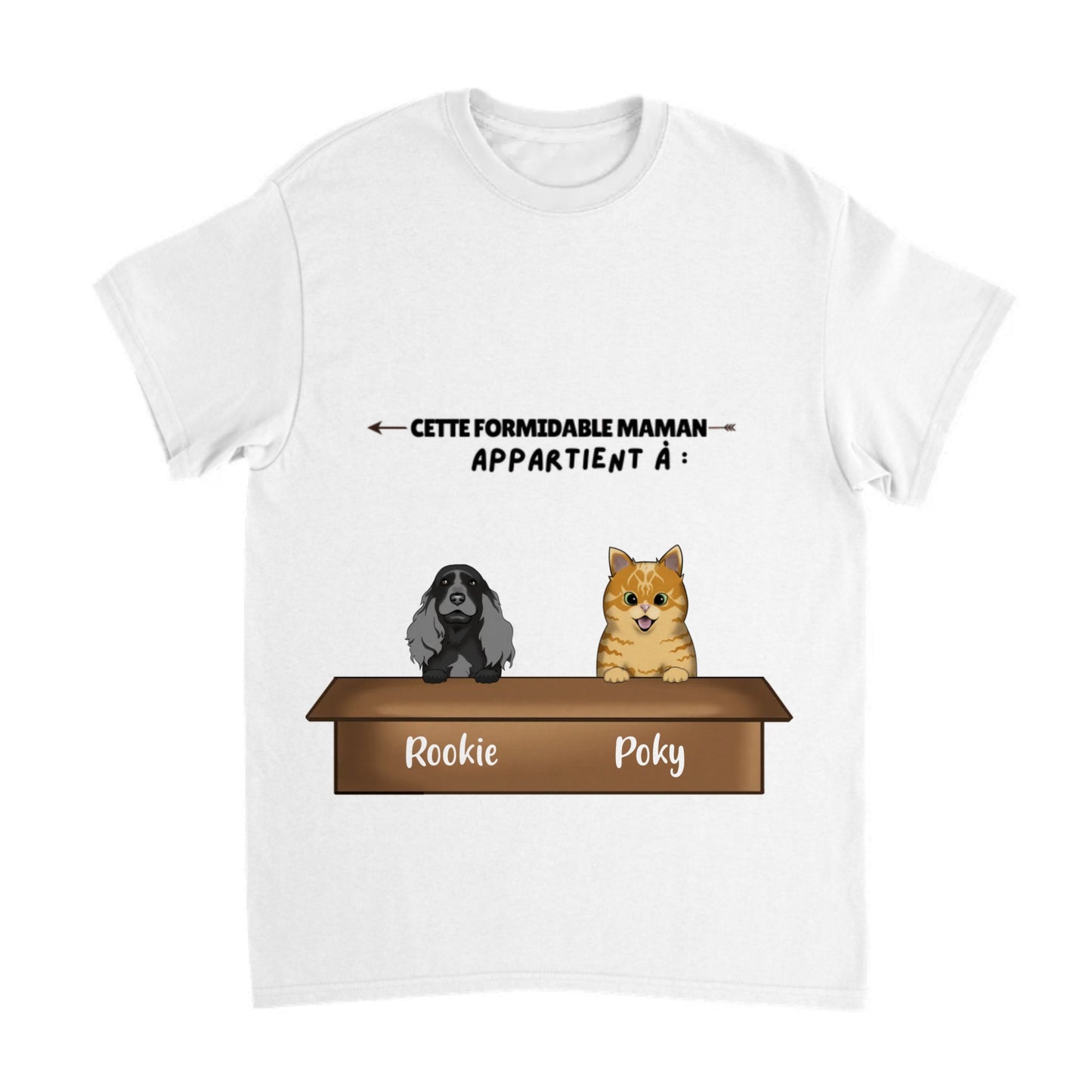 Tee shirt Personnalise chien et chat